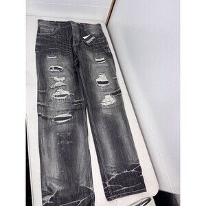 Parish Lucky 7s Distressed Jeans Men’s 36x32 NWT Button Fly